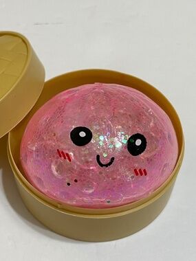 Mystery Squishy Bun Dumpling RARE GLITTER Limited Edition Stress Relief US,pink